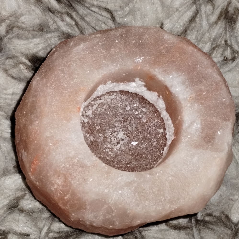 Himalayan Salt Rock Candle Holder (tea light size)